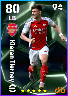 Kieran Tierney — LB, OVR 80, MAX 94