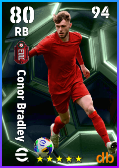 Conor Bradley — RB, OVR 80, MAX 94