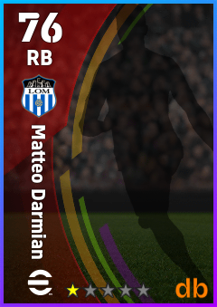 Matteo Darmian — RB, OVR 76, MAX 76