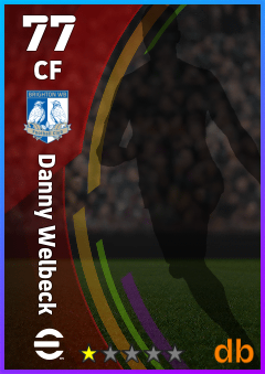 Danny Welbeck — CF, OVR 77, MAX 77