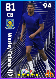 Wesley Fofana — CB, OVR 81, MAX 94