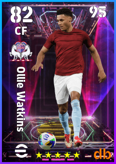 Ollie Watkins — CF, OVR 82, MAX 95