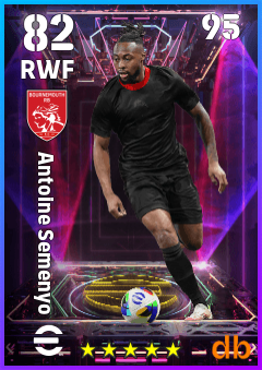 Antoine Semenyo — RWF, OVR 82, MAX 95