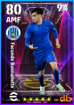 Facundo Buonanotte — AMF, OVR 80, MAX 94