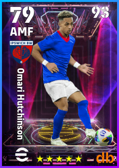 Omari Hutchinson — AMF, OVR 79, MAX 93