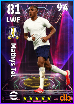 Mathys Tel eFootball player card