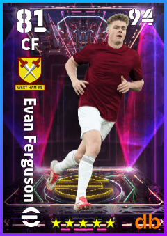 Evan Ferguson — CF, OVR 81, MAX 94