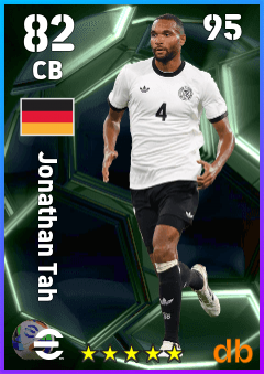 Jonathan Tah — CB, OVR 82, MAX 95
