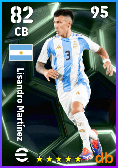 Lisandro Martínez eFootball player card