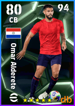 Omar Alderete — CB, OVR 80, MAX 94