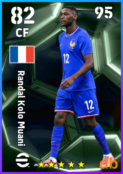 Randal Kolo Muani — CF, OVR 82, MAX 95