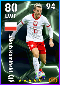 Jakub Kamiński — LWF, OVR 80, MAX 94