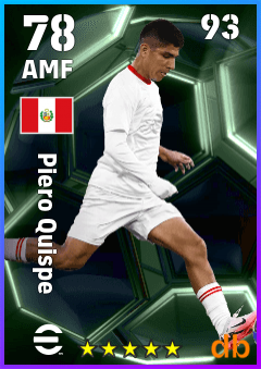 Piero Quispe — AMF, OVR 78, MAX 93