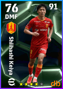 Shiihashi Keiya — DMF, OVR 76, MAX 91