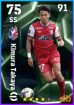 Kimura Takaya — SS, OVR 75, MAX 91