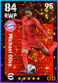 Michael Olise — RWF, OVR 84, MAX 95