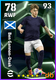 Ben Gannon-Doak — RWF, OVR 78, MAX 93
