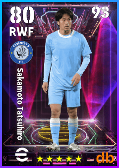 Sakamoto Tatsuhiro — RWF, OVR 80, MAX 93