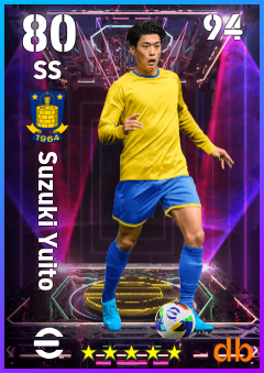 Suzuki Yuito — SS, OVR 80, MAX 94