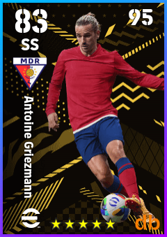 Antoine Griezmann — SS, OVR 83, MAX 95