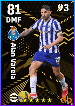 Alan Varela — DMF, OVR 81, MAX 93