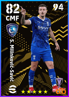 S. Milinković-Savić — CMF, OVR 82, MAX 94