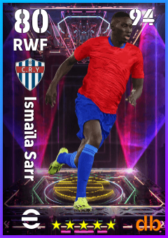 Ismaïla Sarr — RWF, OVR 80, MAX 94