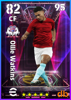 Ollie Watkins — CF, OVR 82, MAX 95