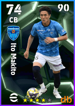 Ito Makito — CB, OVR 74, MAX 90