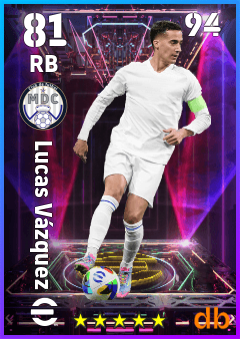 Lucas Vázquez — RB, OVR 81, MAX 94