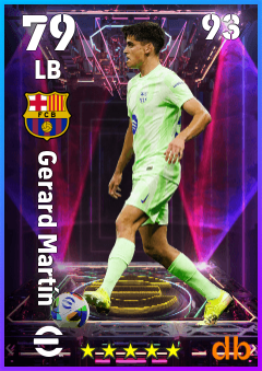 Gerard Martín — LB, OVR 79, MAX 93
