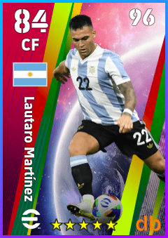 Lautaro Martínez — CF, OVR 84, MAX 96