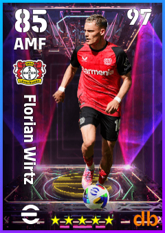 Florian Wirtz — AMF, OVR 85, MAX 97