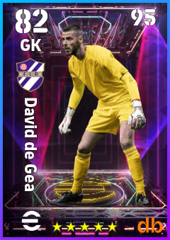 David de Gea — GK, OVR 82, MAX 95