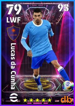 Lucas da Cunha — LWF, OVR 79, MAX 93