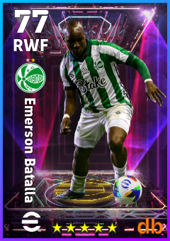 Emerson Batalla — RWF, OVR 77, MAX 77