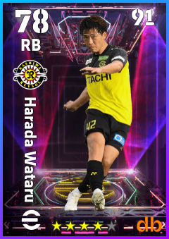Harada Wataru — RB, OVR 78, MAX 91