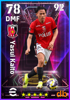 Yasui Kaito — DMF, OVR 78, MAX 92