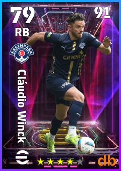 Cláudio Winck — RB, OVR 79, MAX 91