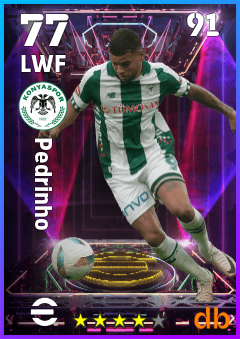 Pedrinho — LWF, OVR 77, MAX 91