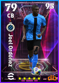 Joel Ordóñez — CB, OVR 79, MAX 93