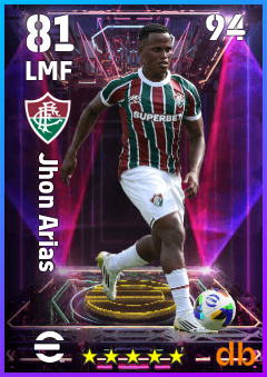 Jhon Arias eFootball player card