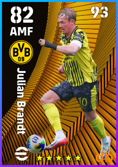 Julian Brandt — AMF, OVR 82, MAX 93