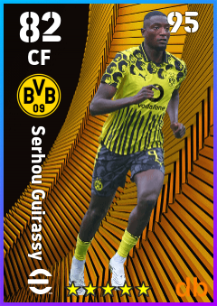 Serhou Guirassy — CF, OVR 82, MAX 95