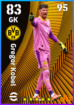 Gregor Kobel — GK, OVR 83, MAX 95