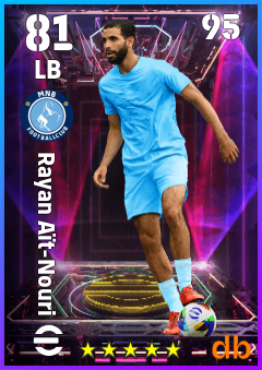 Rayan Aït-Nouri — LB, OVR 81, MAX 95