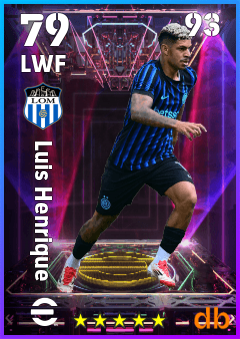 Luis Henrique — LWF, OVR 79, MAX 93