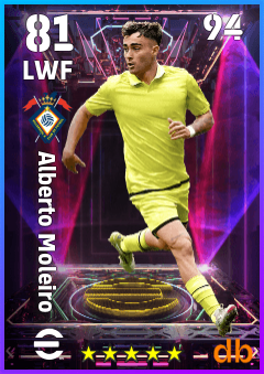 Alberto Moleiro — LWF, OVR 81, MAX 94