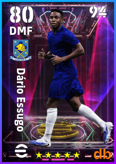 Dário Essugo — DMF, OVR 80, MAX 94