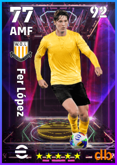 Fer López — AMF, OVR 77, MAX 92